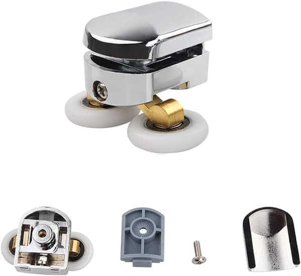 Duschdörrrullar, plastdorrhjul, för 4-6 mm glas DIY, 23