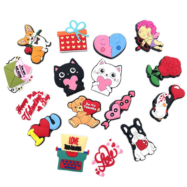 16 stk. Crocs-pins - Til Crocs - Crocs-sjarm - Crocs-dekorasjon
