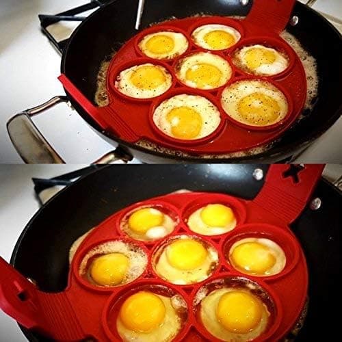Silikonpannkaksformar Silikonbageri Diskmaskinssäker 7 Cirklar,