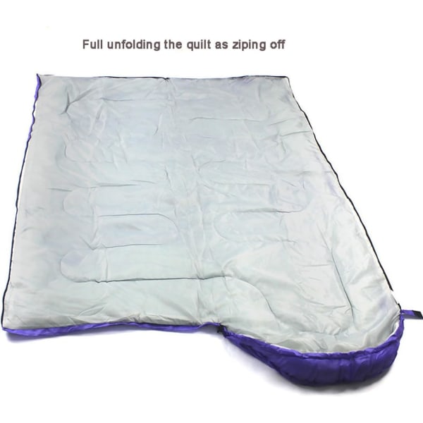 Blå - Vattentät rektangulär sovsäck med kompressionssäck,