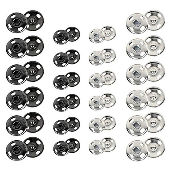24 set med tryckknappar för sömnad, tryckknappar för sömnad, DIY-tryckknappar
