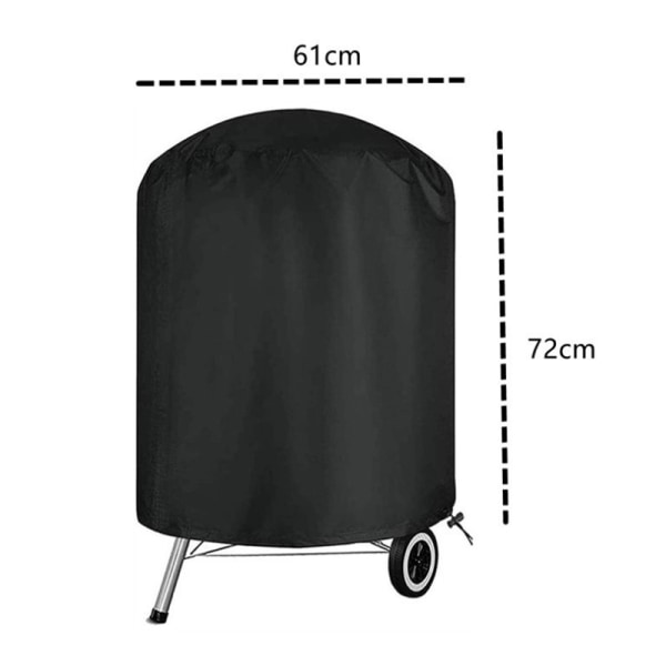 svart överdrag för 210D grill: 61*72cm, - Vattentätt överdrag för gasolgrill