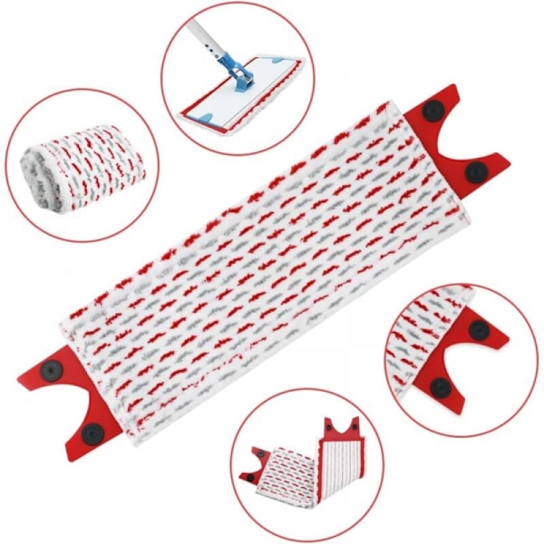 3 stk. Mop-Efterfyldning til Vileda Mikrofiber Mop-Sæt, til Vileda Ultramax Mop/