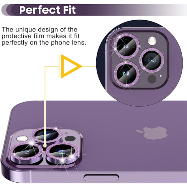 Bakre kamerabeskytter for iPhone 14 Pro/14 Pro Max Photo Protecto