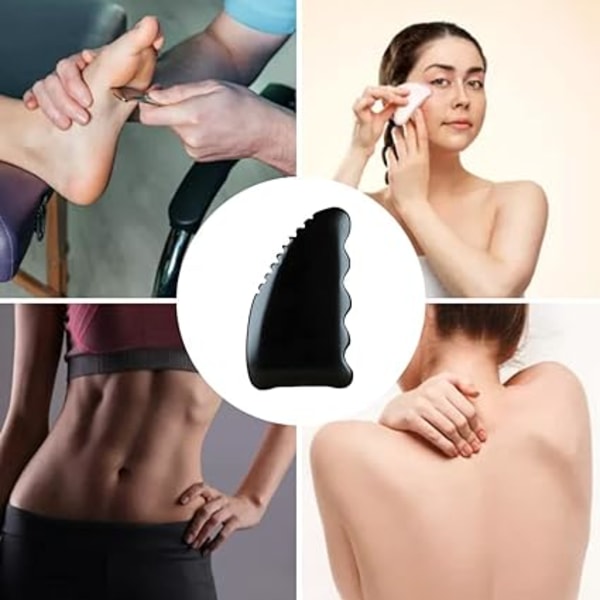 Gua Sha -hierontaväline kasvoille ja vartalolle, Gua Sha -reunan Gua Sha -työkalu