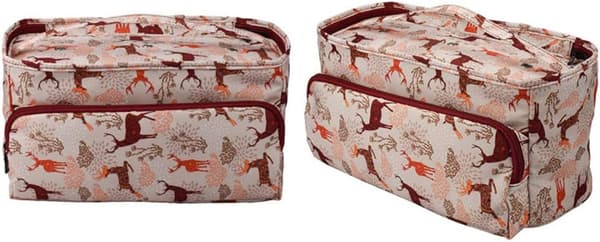 Plum Deer Tekstil Garn Organizer, Fint Mønster Uld Strikke Orga