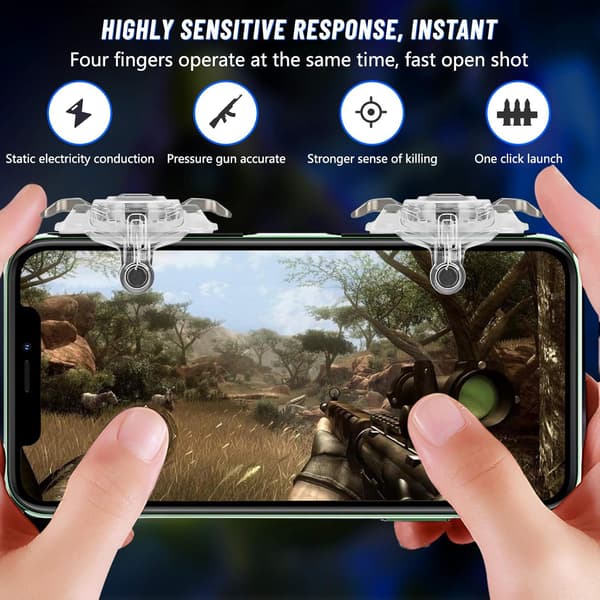 PUBG Mobile Game Controller Trigger, [2021 Opgraderet Version] Trig