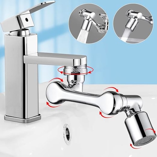 1080° svingbar forlengelseskran Multifunksjonell kran Spray Regulator