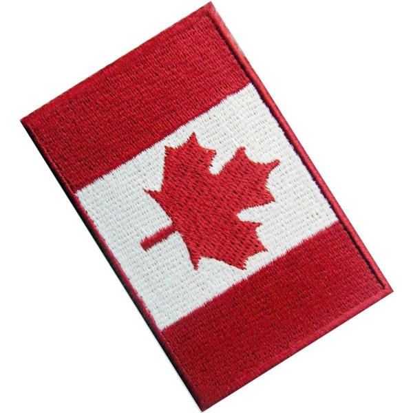 Flag of Canada Canadian Maple Leaf National Emblem Embroidered Ir