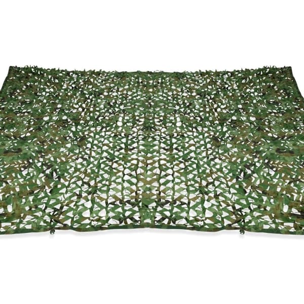 Rektangulær skygge sejl camouflage skygge design 3x5 M grøn ternet