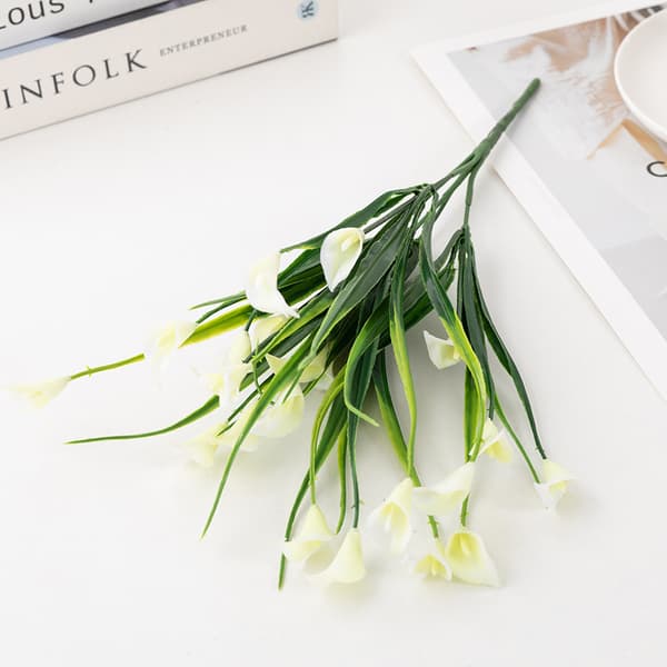 4 konstgjorda plastcalla liljor växter heminredning