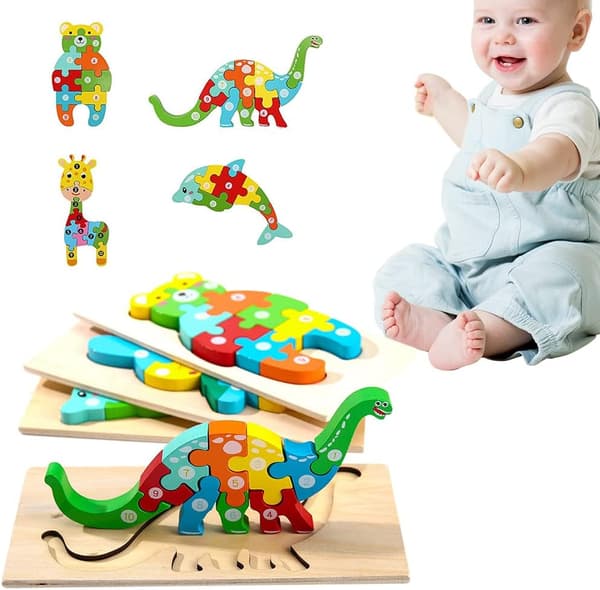 Trepussel for barn, 4-delt trepussel, 3 år gammel