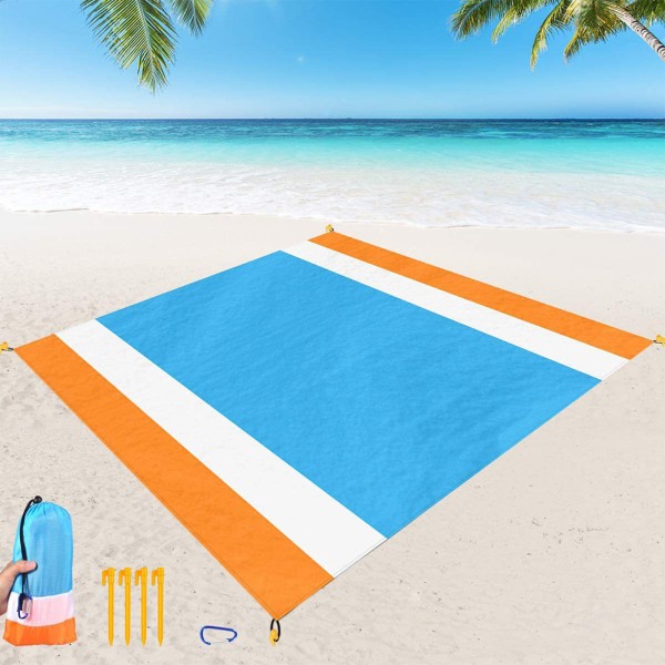 Strandmatte Strandmatte Stor 200*210cmcm Strandteppe Camping Vann