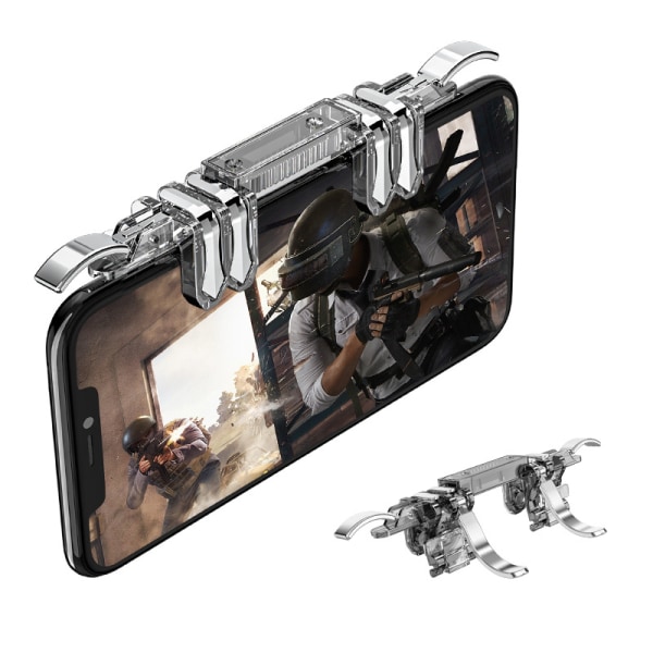 PUBG Mobile Game Controller, L1R1 Mobile Game 6 Fingers Trigger S