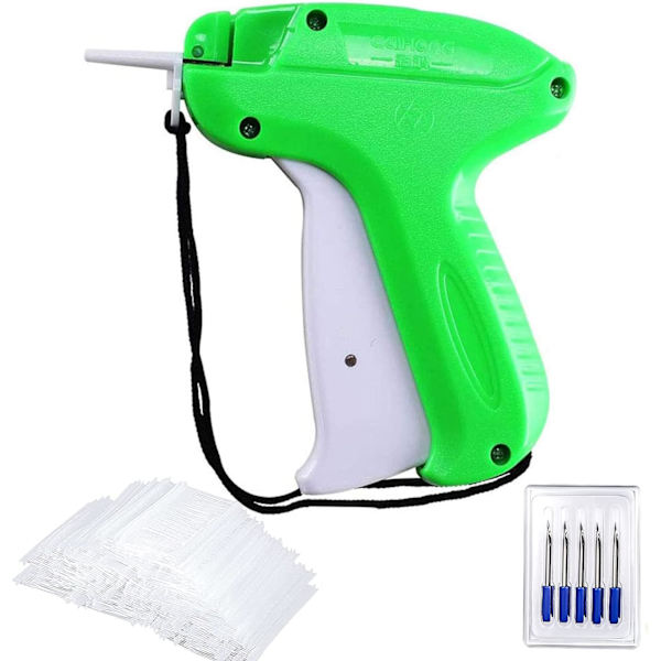 Merkepistol for klær, merkingspistol, klesmerker med 5000 stk padletråder (5 cm) og 5 reservenåler for basarklær, sokker, hatter, detaljhandel