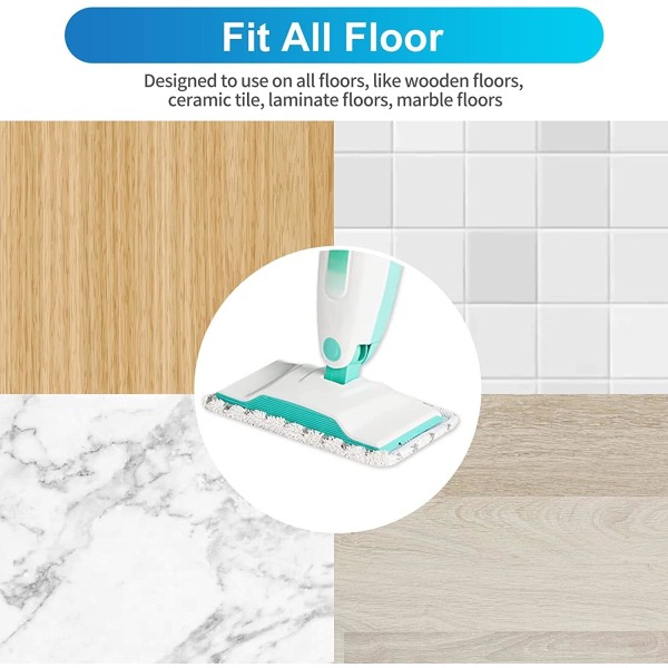6 paket S1000 mikrofiberkuddar för Shark Steam Mop Hårt golv C