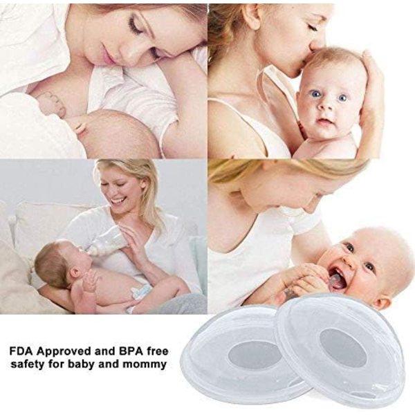 Silikon Flat Inverted Nipple Corrector med Klar Etui 1Pair Morsmelksamling