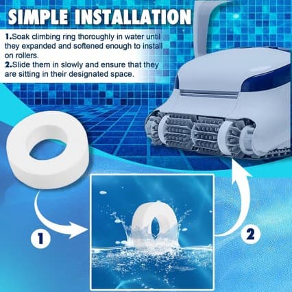 4 stk. Swimmingpool Cleaner Robot Karabinhage Ring Udskiftning til M