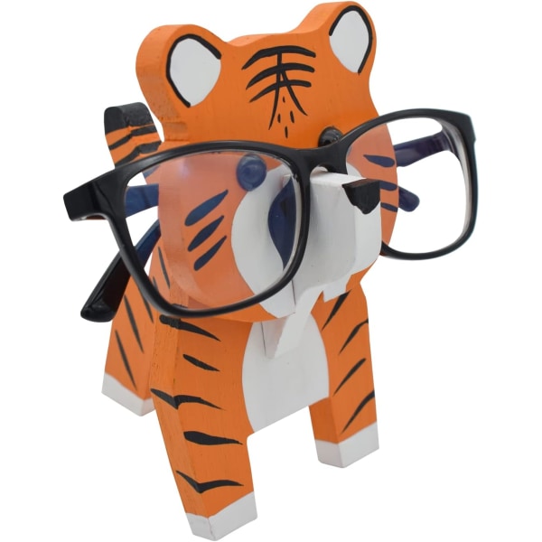 1 kpl puinen 3D Animal (Tiger) muotoinen lasiteline, aurinkolasit H