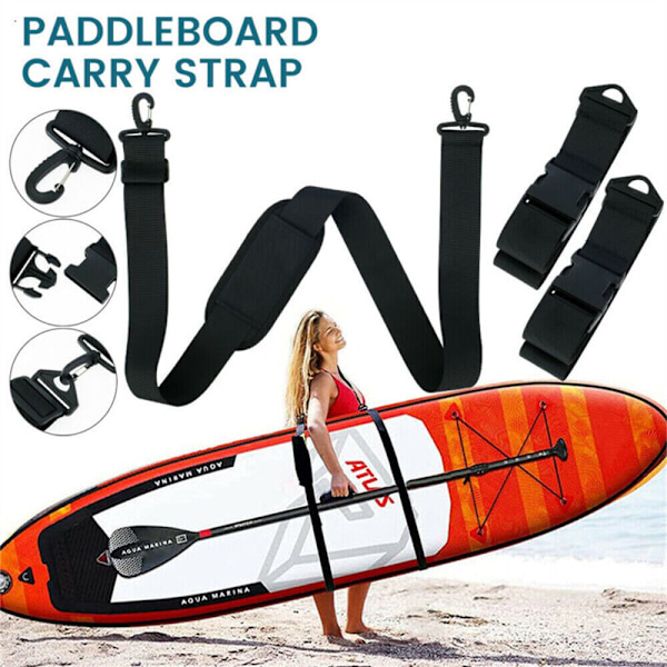 Surfboard bärrem, justerbar axelrem för kajak, SUP,
