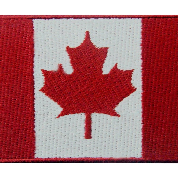 Kanadan lippu Kanadan vaahteranlehtinen kansallinen tunnus brodeerattu Ir