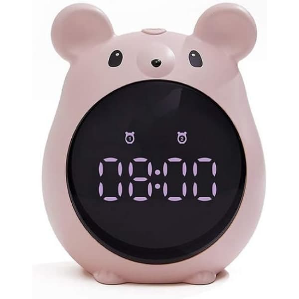 Barn Søvntrening LED Nattlys Temperaturdisplay Alarm