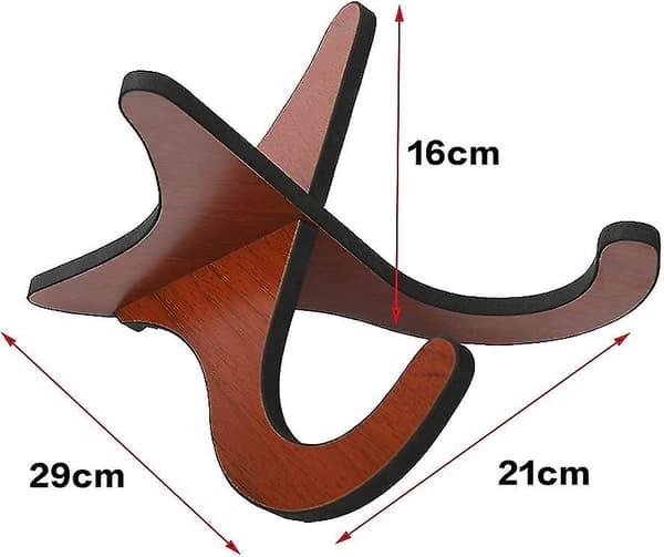 29*21*16CM Ukulelenpidike, irrotettava puinen kitarateline, taittuva