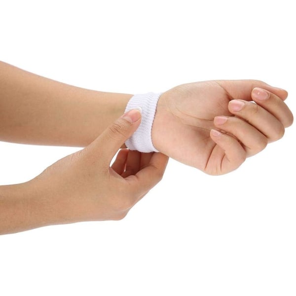 Anti-syke-armbånd, 1 par hvite reisesyke-armbånd A