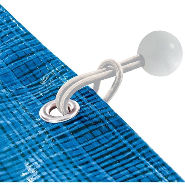 10 stk presenning hurtigkoblinger hvit 4MM plast kulehode rund