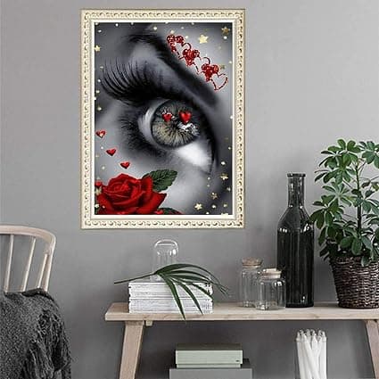 （30*40）Diamantmaleri, 5D Diamantmaleri DIY-sett med Rhinest
