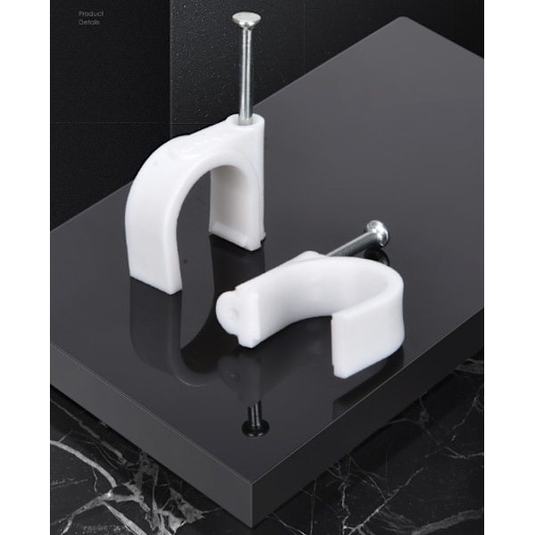 Monoprice cirkelkabelbindare med stålstift, 10 mm, 100 st/förpackning