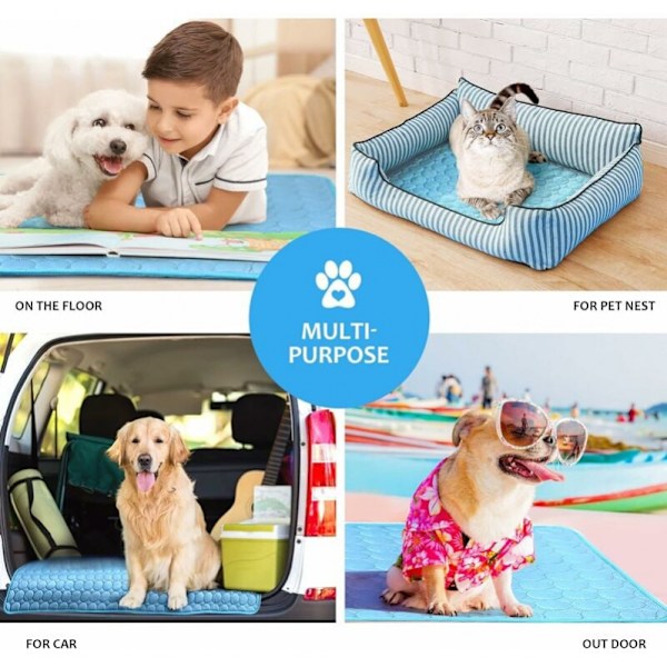 XL (100*75cm) Hund- och kattkylmatta - Sommarkylning - Tvättbar