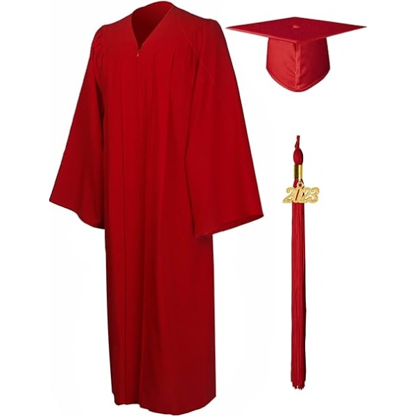 Toga University Diploma og Graduation Cap for Adults 2023 High S