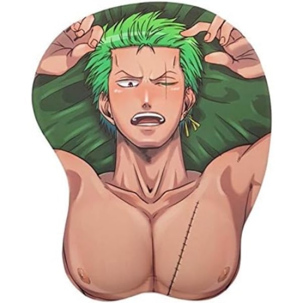Gaming Musematte - Perfekt Musematte for Menn 3D Anime Håndleddsstøtte