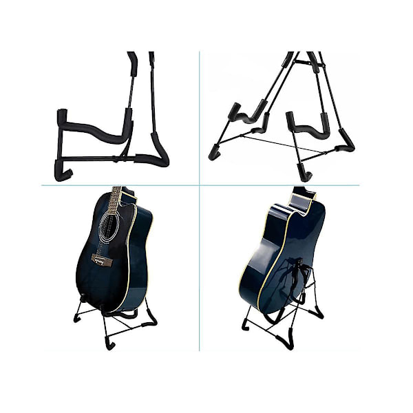 Bærbar sammenleggbar stativgitarstativ Strengeinstrumentholder Fo