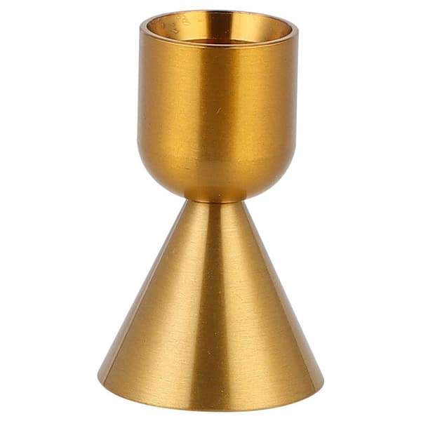 Sæt af 6 4*7cm Messing Lysestager til Spidse Lys Aluminium Lysestager