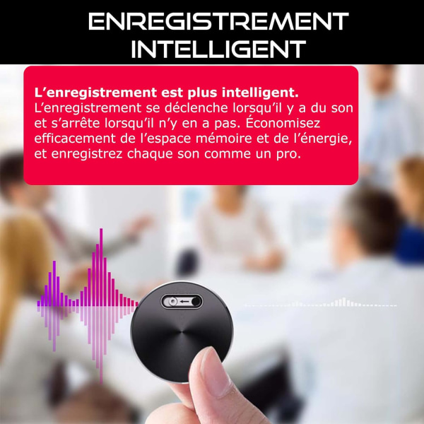 Super Audio Mini-optager 32 GB, Stemmeaktiveret Diktafon
