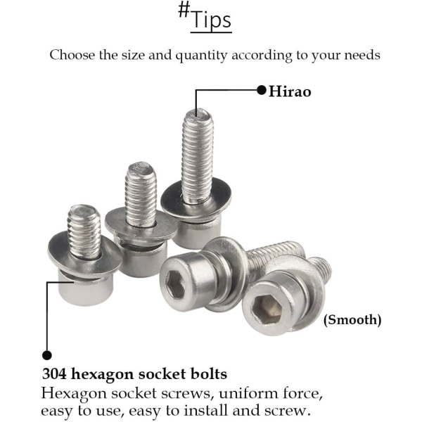 M4*16*9 25 kpl kuusiokoloruuvi - 304 ruostumaton teräs Pan Head Hexagon Socket Screw Set jousiprikan yhdistelmällä