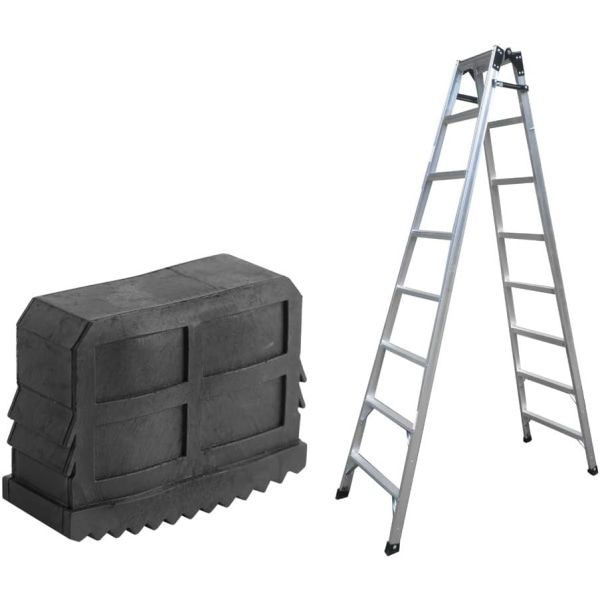 Stigefot, 4 par stigeføtter, stigefot i gummi, trinnladder