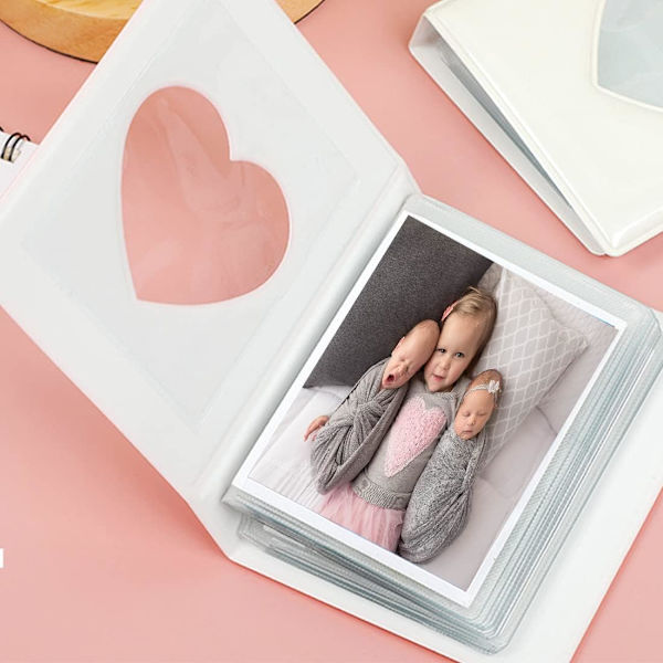 Fotokort - Mini fotoalbum - Gult 11 x 8,5 cm - Fotoalbum -