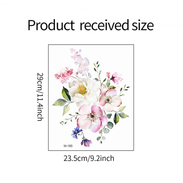Färska blommor väggdekaler modern enkel stil badrum toalett st