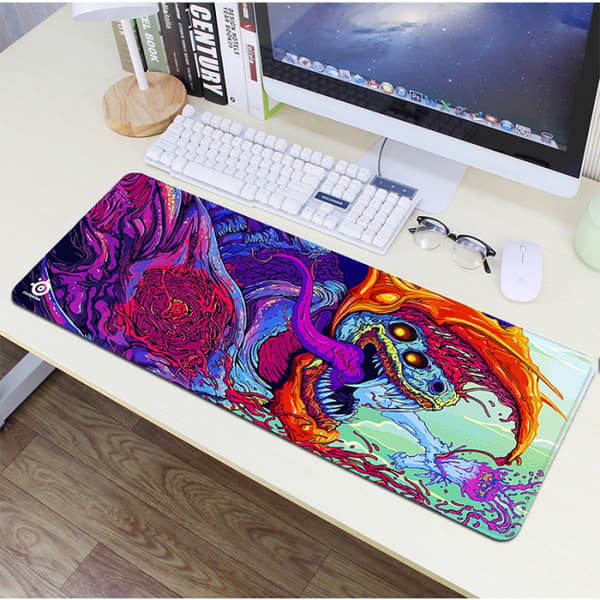 80 x 30 cm monivärinen hiirimatto, hirviö
