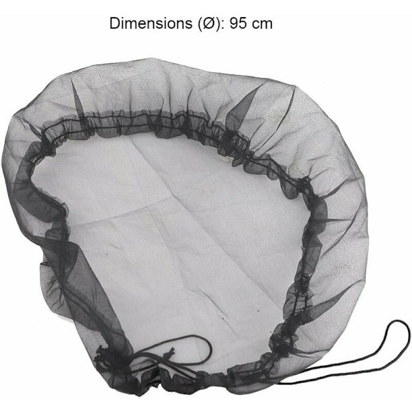 2 kpl ulkoilman hyttysverkkoja, ämpäri, lehdet, 95 cm