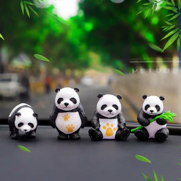 Tredimensionel køleskabsmagnet er nem at samle op, 3D Panda