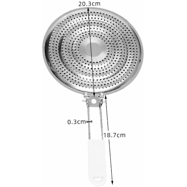 Speciell rostfri kylfläns för 21 cm gasspis