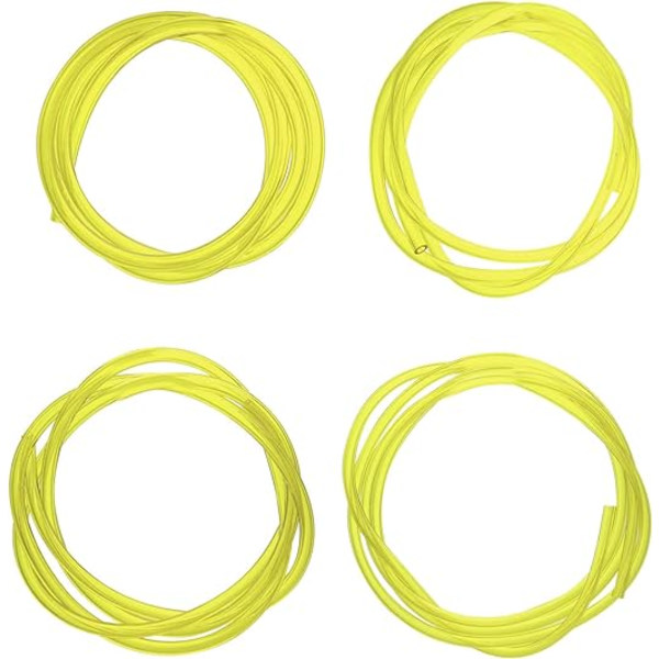 4 stk bensinslange, bensinslange, 2 x 3,5 mm, 2,5 x 5 mm, 3 x 5 mm, 3 x