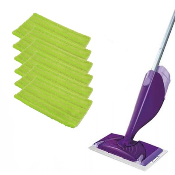6-pakning erstatningsmopp for Swiffer WetJet 6-pakning grønn