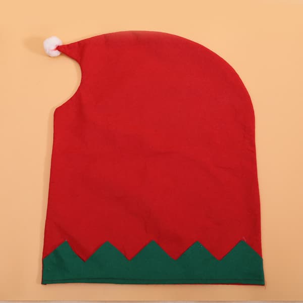 4 st tomte-stolsöverdrag tomtemössa juldekoration