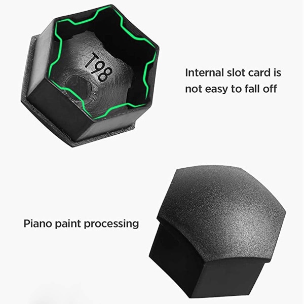 For Tesla Hjulkapsler Kit Hjulkapsler Kit Sentermutter Hjulkapsler