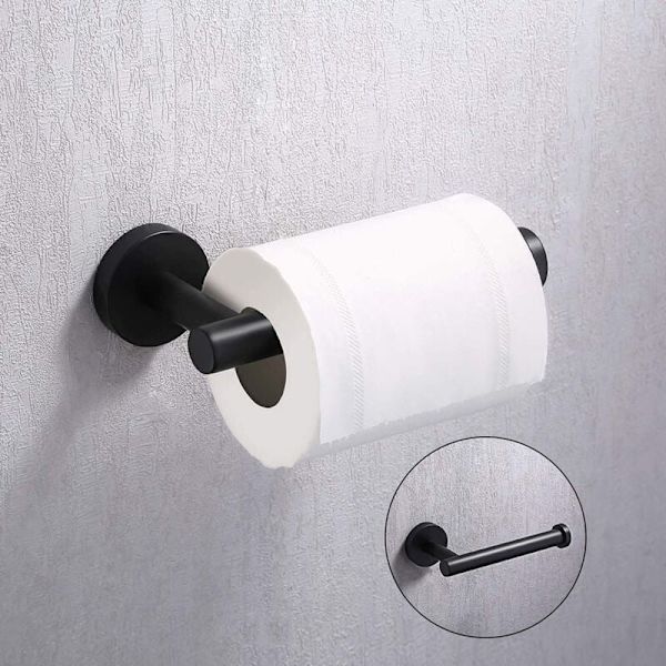 Toiletpapirholder i rustfrit stål, halv åben toiletpapirdispenser